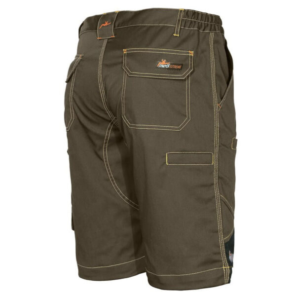Spodenki robocze 3/4 issa stretch extreme w kolorze khaki - tył